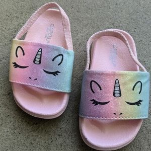 Childrens Slingback Unicorn Slides🦄